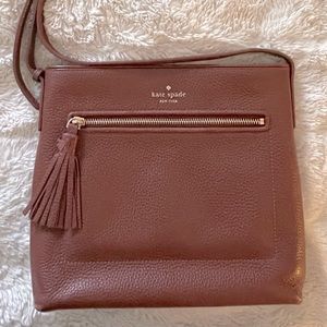 Kate Spade New York leather shoulder bag with gold toned hardware